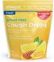 Basic Care Sugar Free Honey Lemon Cough Drops, 140 Kont (Compare to Halls)