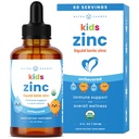 NutraChamps Material çinko Drops for Kids, Ionic çinko Drops, Çocuklar için C vitamini ile geliştirilmiş, Sugar-Free 4 oz, Vegan & Non-GMO, Tangerine, 60 Hizmet, 2 Ay Supply