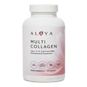 Alaya Naturals Hydrolyzed Multi Collagen Capsule Protein Capsules - Tip I, II, III, V, X Grass-Fed Bovine, Chicken, Marine Collagen Supplement with MSM + GC (Capsules - 120 Count)