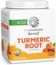 Sunwarrior Organik Turmeric Root Toz | Pure Raw Superfood Toz for Baking Smoothies and Curry | USDA Non-GMO 490g Tub (70 SRV) Organik Tarım