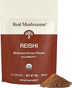 Real Mushrooms Reishi Mushroom Powder - Picked Organic Mushroom Extracts - Red Reishi for Tranquil Daily Wellness with Επαληθευμένο Beta Glucans Vegan, Non-GMO, No Grain Fillers, 45 Servings