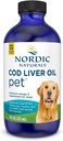 İskandinav Naturals Pet Cod Liver Oil, Unflavored - 8 oz - 1048 mg Omega-3 Per Teaspoon - Don Oil for Dogs with EPA & DHA - Discovers Skin, Coat, & Immune Health