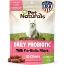 Pet Naturals Καθημερινή προβιοτική για γάτες, 30 μάσημα - Digestive και ανοσοποιητικό συμπλήρωμα υποστήριξης για γάτες