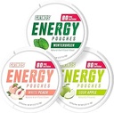 Grinds Energy Pouches - Natural Caffeine Pouches - Περιέχει B-Vitamins, Sugar-Free, & 0 θερμίδες - 80mg καφεΐνη σε κάθε Pouch - Wintergreen, Ροδάκινο, & Sour Apple - 3 Pack, 15 Pouchs Per Can