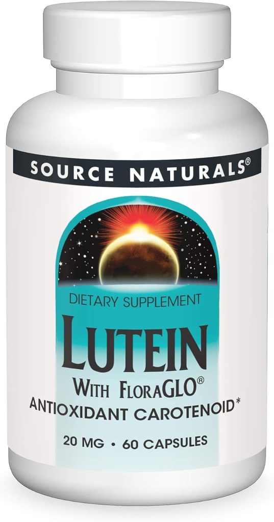 Source Naturals Lutein with FloraGLO 20 mg Antioksi Carotenoid - 60 Capsules