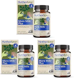 Motherlove More Milk Plus (180 Liquid caps) Fenugreek-Βασισμένο συμπλήρωμα γαλακτοπαραγωγής για την υποστήριξη της προσφοράς μητρικό γάλα—Non-GMO, Βιολογικά βότανα, Vegan, Kosher