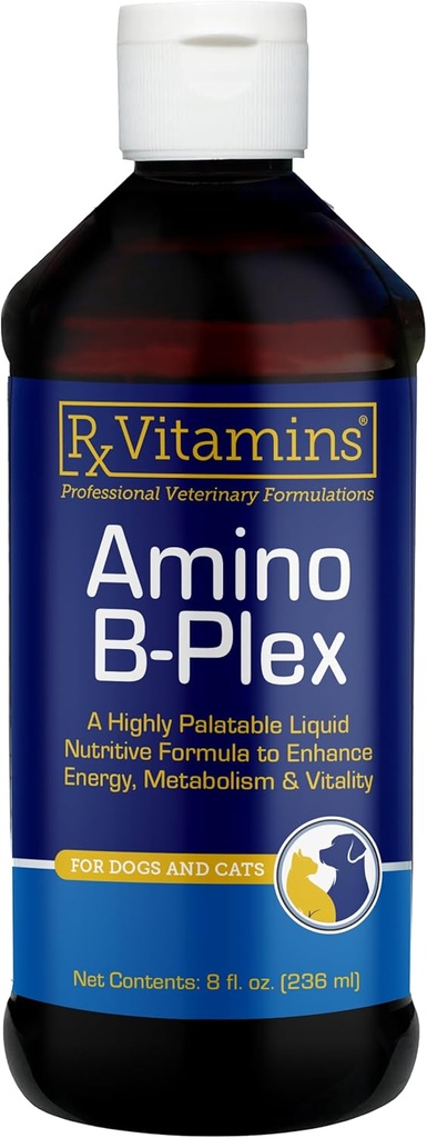 Rx Vitaminleri P-Plex Cat & Dog Supplement - B Kompleks Sıvı Plus Deriler ve Kediler için Asitler - Appetite ATM ve Cat & Dog Kilo Winer - Supplements & Vitamins - 8 oz
