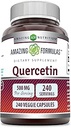Amazing Formulas Quercetin 500mg Veggie Capsules Supplement | Non-GMO | Gluten Free | Supports Overall Health & Well Being (240 Count)