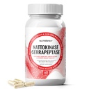 Nattokinase 2000 FU Serrapeptase 240000 SPU Supplement - Coenzyme CoQ10 Vitamin B6 Vitamin C Black Pepper Extract - Nattokinase 400 mg Capsule for Men Women Women Women