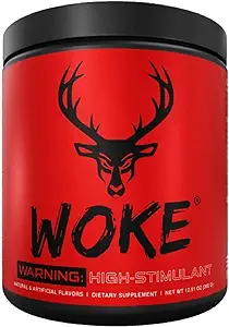 Bucked Up - Woke - YÜKSEK STIM Pre Workout - En İyi Tasting - Focus Nootropic, Pump, Strength, 30 Hizmet (Mavi Raspberry)