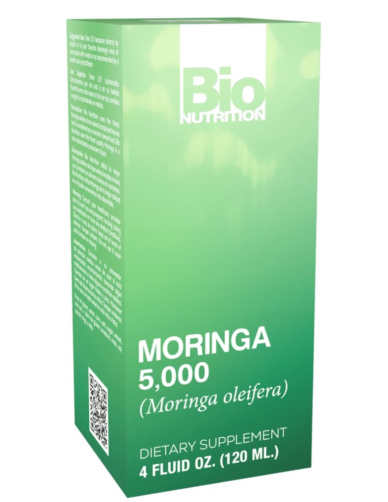 Biyo Beslenme Moringa Sıvı Herbal Supplement 4 Akışkanlar | Nutrient Dense | Antioksitlerde Yüksek | Quercetin | Güçlü Digestive Health | Immune Boost