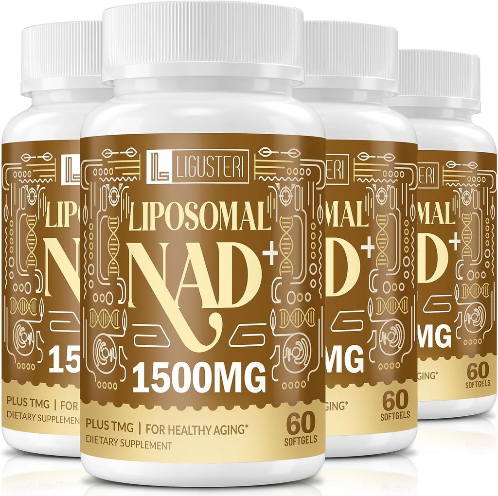 1500 MG Liposomal NAD+,% 98+ Aborpsiyon, NAD+ TMG ile Kadınlar ve Erkekler için, Aging Savunma, Hücre Enerji, Kalp ve Beyin Fonksiyonları için, 240 Softgels