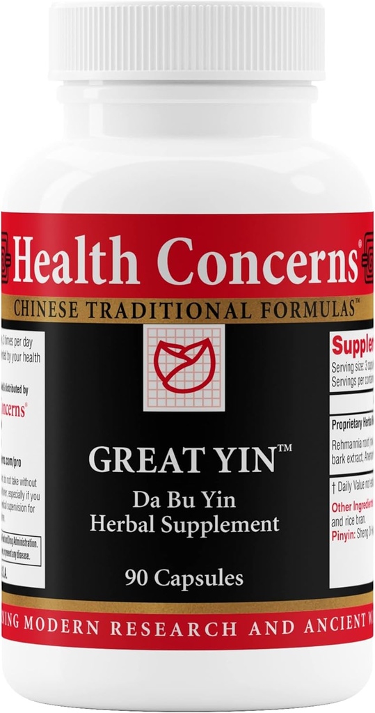 Sağlık Büyük Yin – Menopause Relief Supplement – Hot Flash Support – Night Sweats & Deficiency Heat – Women's Health & Hormonal Balance – 90 Capsules