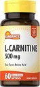 Sundance L-Carnitine Tartrate Supplement 500 mg | 60 Capsules | Free Form replica | Non-GMO ve Gluten Free Pills
