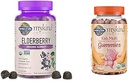 Garden of Life Organics Elderberry Gummies for Adults & Kids - Immune Support Supplement with Organic Fruit & Organics Kids Gummy Vitamins - Fruit - Certified Organic