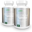 Boost Concentration, Memory and Energy with Premium Selenium + Spirulina - Brain Function için Premium Antioksi Supplement - 120 Day Supply (120 Capsules) - (2-Pack)