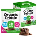 Orgain Organic Vegan protein Toz, Kremy Chocolate Fudge - 21g Plant Protein, 6g Prebiyotik Fiber, Low Carb, No Lactose Materialss, NoEDIT Sugar, Non-GMO, For Shakes & Smoothies, 10 Travel Packs