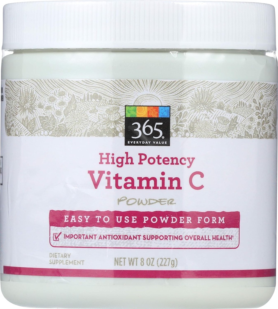 365 από το Whole Foods Market, Υψηλής ισχύος σκόνη βιταμίνη C, 8 oz