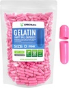 XPRS Nutra Boyutu 0 Boş Kapsüller - 500 Kont Boş Gelatin Capsules - DIY Capsule için Pills - Pure Bovine Pill Gel Caps For Do-It- Yourself Supplements (Pink)