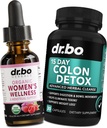 Kadınlar ve Kolon Temizliği için Hormon Dengesi - Organik Hormonal Denge Supplements Sıvı Durağı & Menstrual Cramp period Support - 15 Day Intestinal Cleanse Pills & Probiyotik Kolon Temizser Detox