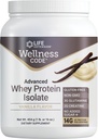 Life Extension Wellness Code Advanced Whey Protein Isolate - Vanilla Flavor -Protein Shake Mix Toz için Kas Büyüme ve Immune Health Support - Gluten Free, Non-GMO, Sugar Free - 454g - 20 Servisler