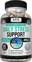 Kaya Naturals - Doğal Herbal Stres Desteği Rahatlama ve Calm The Mind - Boost Mood - Mutlu Pills - Stres Yardımı - Vitamin Supplement - 60 Capsules