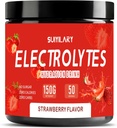 Electrolytes Powder No Sugar No Carbs, Keto Daily Electrolyte Drink Mix, Potassium & Salt Hydration Powder Electrolytes Zero Calorie Sugar Free Electrolyte Powder, Strawberry 50 Servings