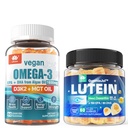 Χωρίς ζάχαρη Lutein 20mg 40mg & Vegan Omega3 Gummies 1280mg