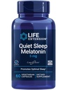 Life Extension Quiet Sleep Melatonin, 5 mg, Güçlü Uyku Desteği, Sağlıklı sirdian Rhythms, Hücre Savunması, Gluten-Free, Non-GMO, Vegetarian, 60 Capsules