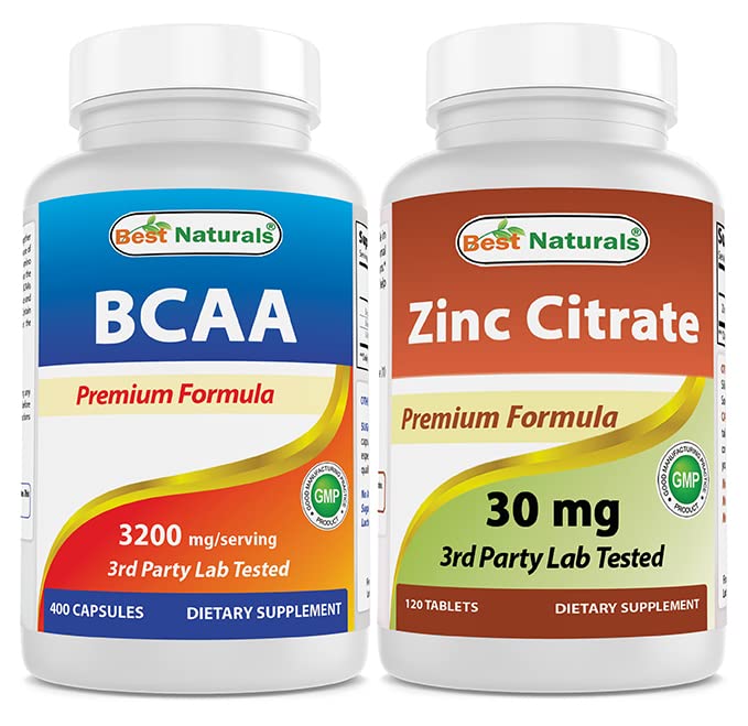 En İyi Doğallar BCAA 3200 mg & çinko Citrate 30 mg