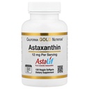 California Gold Beslenme Astaxanthin, Antioksi Carotenoyak, AstaLif Pure İzlandalı Biyolojik Olarak Aktif% 99 Isomer, 12 mg, 120 Veggie Softgels
