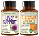 Liver Cleanse Detox & Tamir Süt Butle Supplement & Vegan Glucosamine Chondroitin MSM Ortak Destek Supplement