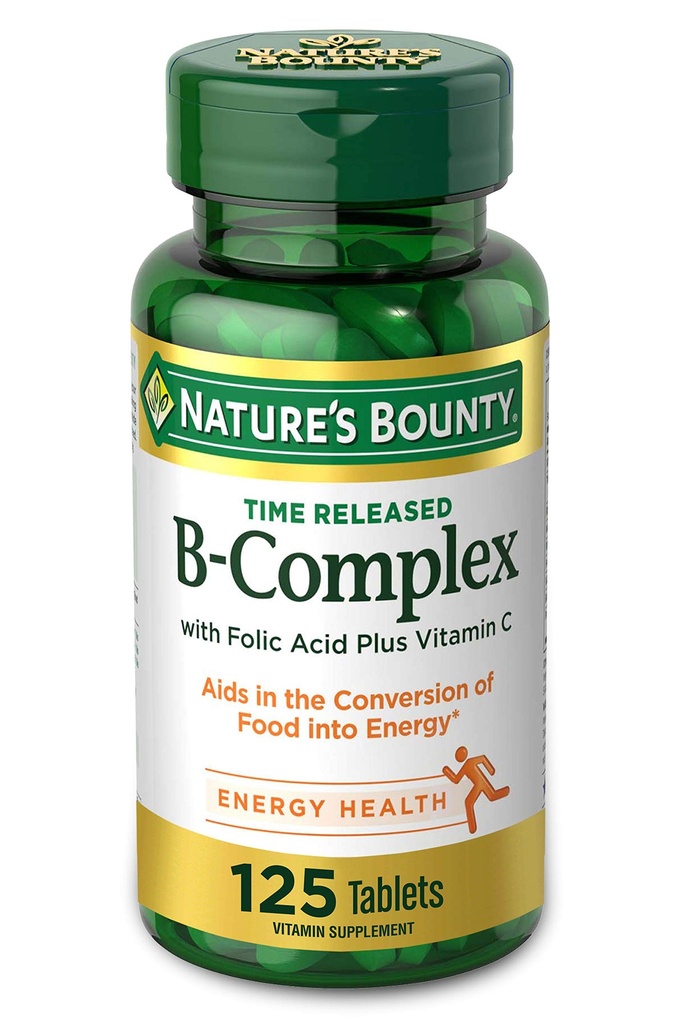 NBTY VitB Cmpx w/Vit C TR 24x125