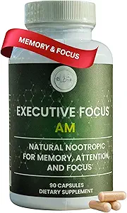 12in-1 Natural Nootropic Brain Supplement for Memory and Focus, Nootropic for Men & Women, Brain Support Pill for Yetişkinler, Brain Vitamins - Focus 30 Day Supply Supply Supply
