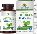 Brieofood Organic Gotu Kola 1500mg, 45 Servings, Vegetarian, Gluten Free, 90 Vegetarian Tablets