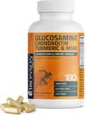 Bronson Glucosamine Chondroitin Turmeric & MSM Advanced Joint & Cartilage Formula, Υποστηρίζει υγιείς αρθρώσεις, Κινητικότητα & Cartilage - Μη ΓΤΟ, 180 κάψουλες