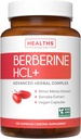 Συμπλήρωμα Βερβερίνης (Non-GMO & Vegetarian) Berberine HCL Plus Bitter Melon & Banaba Leaf Extract Caps - Berberine 500mg Κάθε, 1000mg ανά σερβίρεται - AMPK Μεταβολικός ενεργοποιητής - 120 Caps (No Pills)