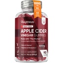 KiloWorld Apple Cider Vinegar Gummies with The Mother 1000 mg - 90 Gummies - B9 (Folic Acid) & C for Detox, Cleanse, Digestion & Metabolism - Doğal Apple Flavor