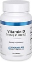 Douglas Laboratories Vitamin D 25 mcg (1. 000 IU) - D3 Vitamin - Για Ανοσολογική Υποστήριξη, Υγεία των Οστών & Υγεία των Δοντιών* - D Βιταμίνη ως Χοληκαλσιφερόλη - 100 δισκία