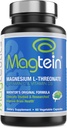 Magtein - Magtein L-Θρεονικό συμπλήρωμα, Μνήμη, Εστίαση, ύπνος & Brain Health Formula για άνδρες και γυναίκες, Γνωστική υποστήριξη για ενήλικες, κλινικά ερευνηθεί - 60 Veg κάψουλες