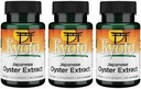 Swanson Kyoto Japon Oyster Ekstraksiyonu - Erkekler ve Kadınlar için Doğal Supplement - (500 Milligram 60 Capsules) (3 Pack)