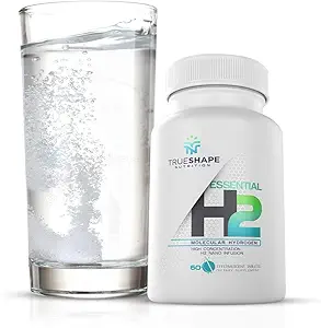 Temel H2 Fizzy Moleküler Hidrojen Tabletleri Su Beslenme Supplement (Unflavored, 60 Hizmet)