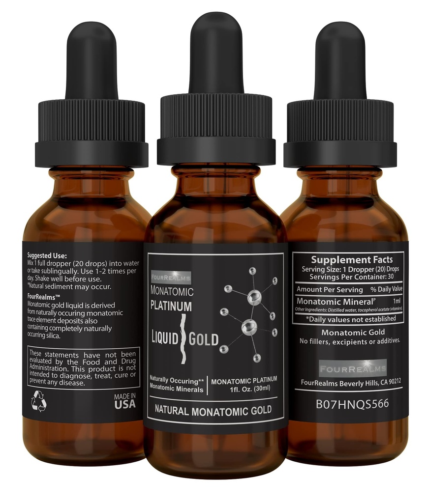 Mono-Atomik ORMUS - Monoatomik Platinum, Monatomik Orme 1oz