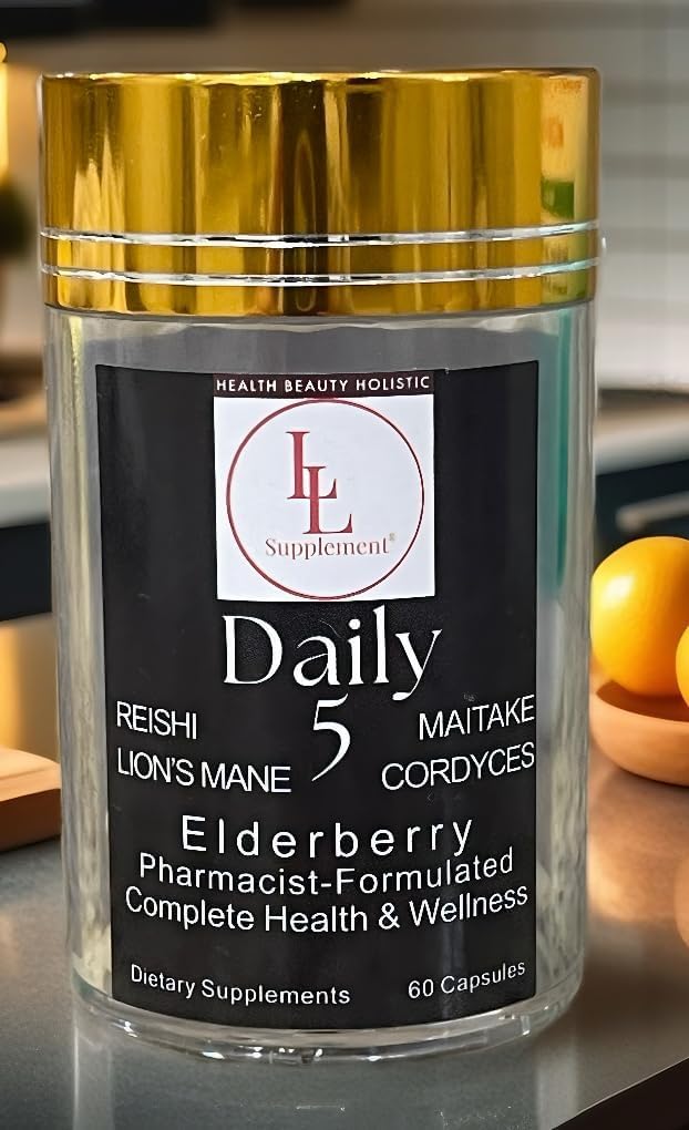 All Purposes Antioksis Diyetary Supplement ile Günlük 5 | Pharmacist'in Formulation Mushroom Kompleksi