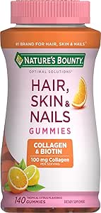 Doğa Biotin ve Collagen ile Bounty, Citrus Gummies, 140 Ctt