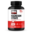 Güç Faktörü Magnezyum Citrate Magnezyum, Kadınlar ve Erkeklerin Kemik, Kas, Nerve, Digestion ve Kalp Sağlığı, Stomach, Vegan, 6Month Supply, 180 Capsules
