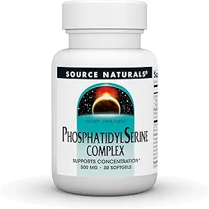Source Naturals Phosphatidyl Serine Complex Stabilized Enzyme Supplement 500mg - 30 Softgels