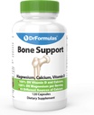 DrFormulas Bone Support 100% DV 1000 mguba Supplement Carbonate, Citrate, Gluconate, (t-glucarate) Chloride with Vitamin D, Magnezyum and Boron - 30 Day Supply