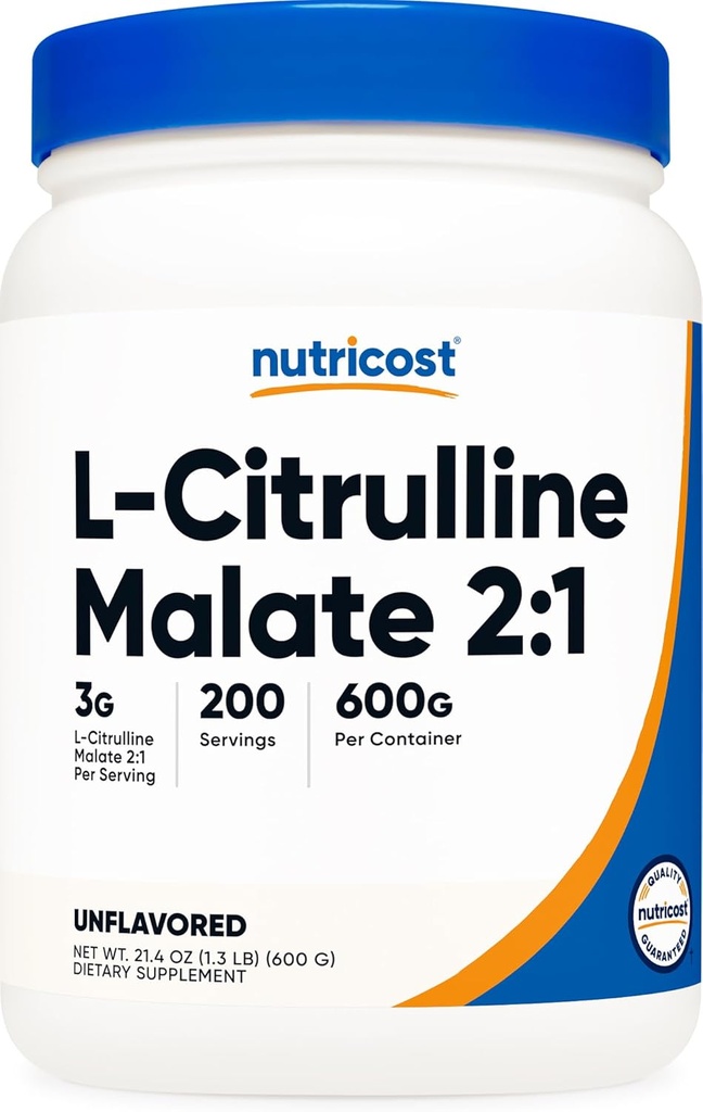 Θρεπτικό L-Citrulline Malate (2:1) Κόνις (600 γραμμάρια)
