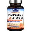 Innate Vitality Probiyotiks 120 Milyar CFUs for Men & Women, 34 Strains with Prebiyotiks & Digestive Enzymes, Immune & Digestive Health, Gecikme, Raf Stable, 30 Vegan Capsules